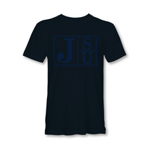 Load image into Gallery viewer, Jackson State University Tigers Blue Block Letters Short Sleeve T-Shirt
