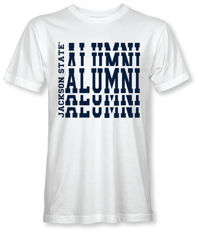 Jackson State University Tigers Blue Stacked Alumni Short Sleeve T-Shirt