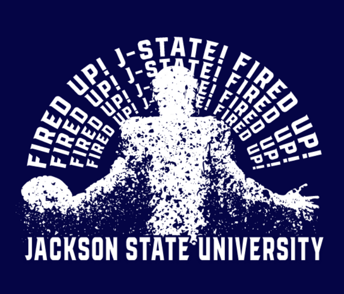 Jackson State University Tigers Fired Up J-State Short Sleeve T-Shirt