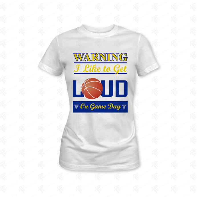 I Like To Get Loud Basketball T-Shirt