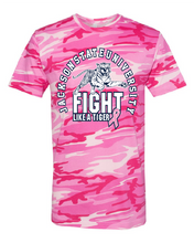 Load image into Gallery viewer, Jackson State Tigers Fight Like A Tiger Camo T-Shirt
