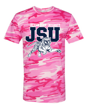 Load image into Gallery viewer, Jackson State Tigers JSU Leaping Tiger Camo T-Shirt
