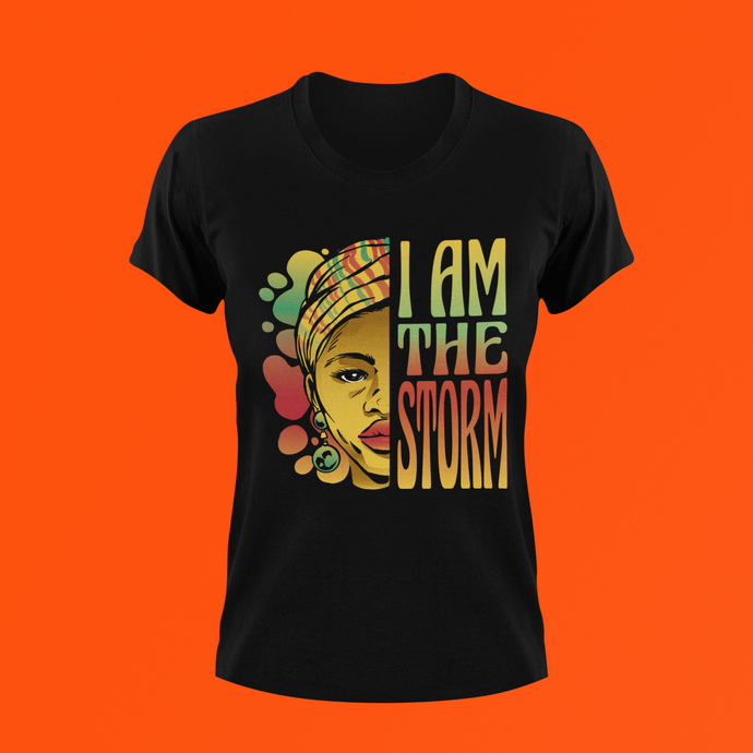 I Am The Storm Black History Short Sleeve T-Shirt | Black History Month T-Shirt | Future Black History Maker | Juneteenth | African American