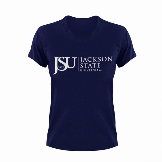 Jackson State University Tigers White Side Floating JSU 1877 T-Shirt