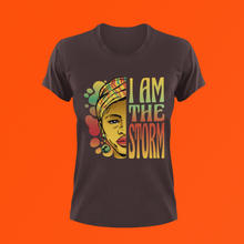 Load image into Gallery viewer, I Am The Storm Black History Short Sleeve T-Shirt | Black History Month T-Shirt | Future Black History Maker | Juneteenth | African American
