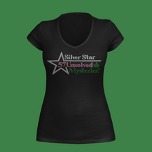 Load image into Gallery viewer, Silver Star 57 Unsolved Mysteries Rhinestone T-Shirt
