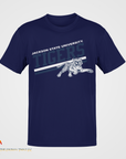 Jackson State Tigers crew neck short sleeve T-shirt, navy with front tiger logo