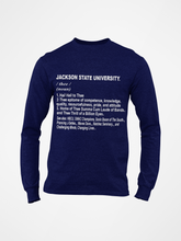 Load image into Gallery viewer, Jackson State University Tigers Thee Definition Youth &amp; Toddler Long Sleeve T-Shirt
