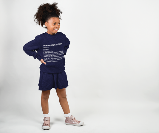 Jackson State University Tigers Thee Definition Youth & Toddler Sweatshirt