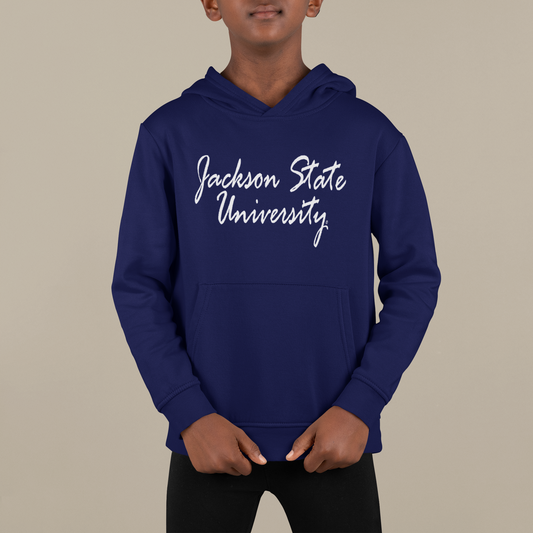 Jackson State University Tigers Script Youth and Toddler Hooded Sweatshirt Hoodie
