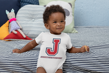 Load image into Gallery viewer, Jackson State Tigers Tri-Color J INFANT Baseball Jersey Bodysuit
