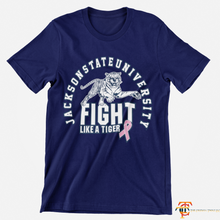 Load image into Gallery viewer, Jackson State University Fight Like A Tiger Short Sleeve T-Shirt
