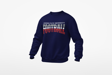 Load image into Gallery viewer, Jackson State University Tigers Tri Color Stacked Football Sweatshirt (Gray White and Red)
