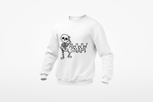 Load image into Gallery viewer, Awwww Snap Skeleton Halloween T-Shirt
