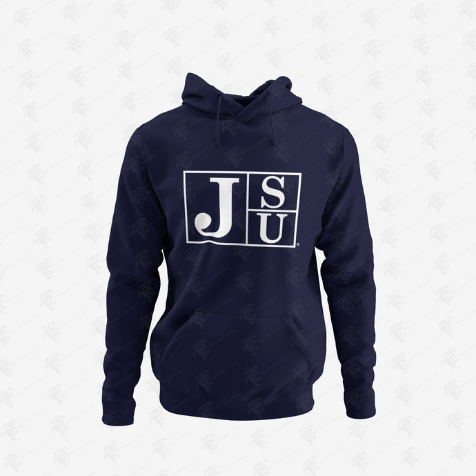 Jackson State Tigers White Block Letter Pullover Hoodie