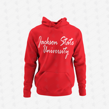 Load image into Gallery viewer, Jackson State Tigers Script Pullover Hoodie
