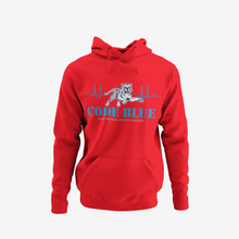Load image into Gallery viewer, Jackson State University Tigers Code Blue YOUTH Hoodie
