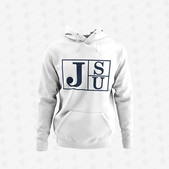 Jackson State Tigers Blue Block Letter Pullover Hoodie