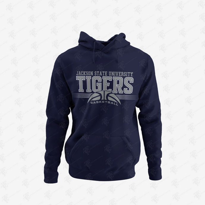 Jackson State Tigers Half Basketball Pullover Hoodie
