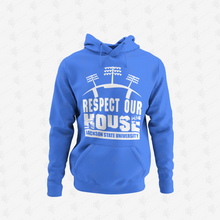 Load image into Gallery viewer, Jackson State Tigers Respect Our House Puff Print Pullover Hoodie
