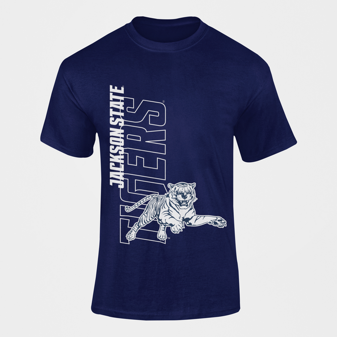 Jackson State Tigers Half Leaping Tiger T-Shirt