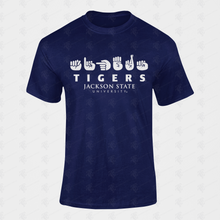 Load image into Gallery viewer, Jackson State Tigers Sign White YOUTH T-Shirt
