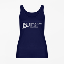 Load image into Gallery viewer, Jackson State University Tigers White Side Floating JSU 1877 Tank
