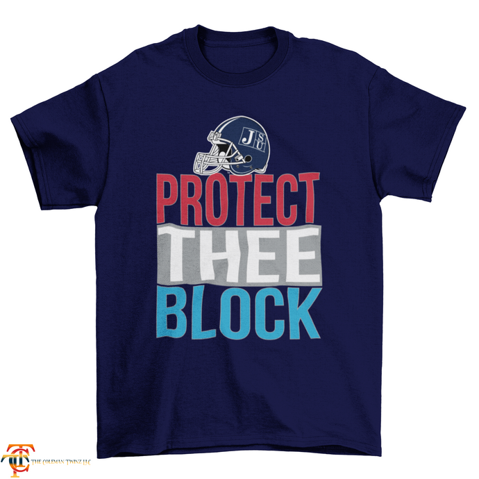 Jackson State University Tigers Protect Thee Block Short Sleeve T-Shirt