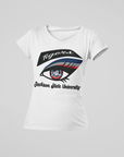 White short-sleeve T-shirt with Tigers eye logo and Jackson State University text
