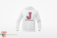Load image into Gallery viewer, Jackson State University Tigers Tri Color J Youth and Toddler Hooded Sweatshirt Hoodie
