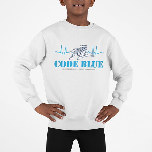 Jackson State Tigers Code Blue YOUTH Sweatshirt