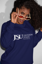 Load image into Gallery viewer, Jackson State University Tigers White Side Floating JSU 1877 Sweatshirt
