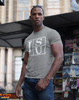 Jackson State University Tigers short-sleeve T-shirt, light gray with white block logo