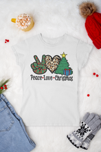 Load image into Gallery viewer, Peace Love Christmas T-Shirt
