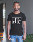 Jackson State University Tigers short-sleeve T-shirt, black with white block logo