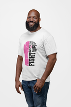 Load image into Gallery viewer, Her Fight Is Our Fight Breast Cancer Awareness T-Shirt
