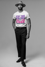 Load image into Gallery viewer, Jackson State Tigers Stop Thee Violence Find Thee Cure T-Shirt
