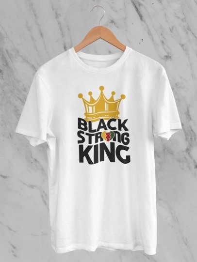 Black Strong King Juneteenth T-Shirt / Father's Day T-Shirt